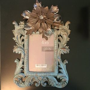 Turquoise distressed Picture frame